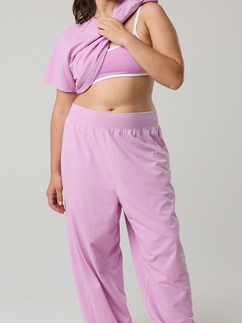 Aerie Offline OG Cotton Baggy Jogger Planet Pink